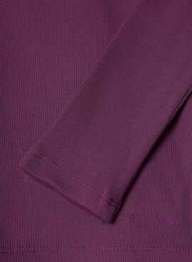 Top Pepe Jeans Avery granate para niña