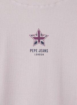 Camiseta Pepe Jeans Amily rosa para niña