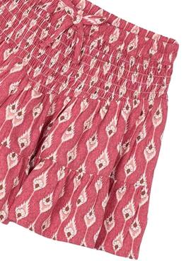 Falda pantalón Mayoral estampada roja para niña