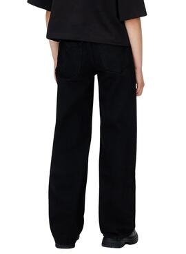 Pantalón Vaquero Calvin Klein Wide Leg negro niña