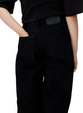 Pantalón Vaquero Calvin Klein Wide Leg negro niña