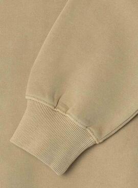 Sudadera Pepe Jeans Timothy capucha tostado niño