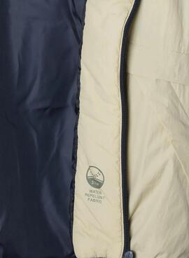 Chaqueta Pepe Jeans Noel beige y verde para niño