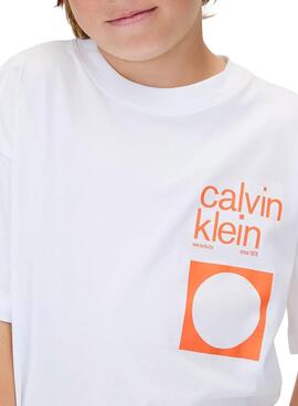 Camiseta Calvin Klein City blanco para niño
