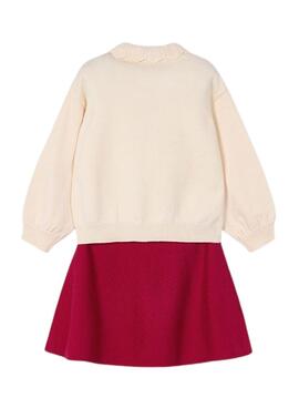 Conjunto Mayoral falda y jersey jacquard para niña