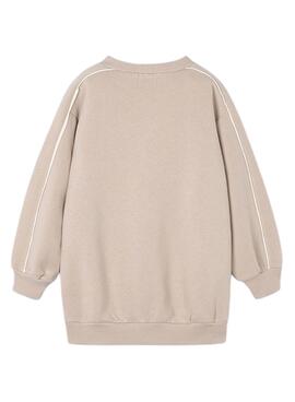 Vestido Mayoral de felpa con bandas para niña