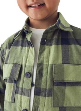 Sobrecamisa Mayoral cuadros verde para niño