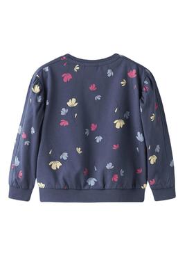 Sudadera Name It Nula flores marino para niña