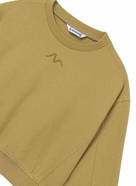 Sudadera Mayoral mostaza para niña
