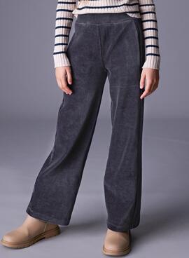 Pantalón largo Mayoral de pana azul para niña