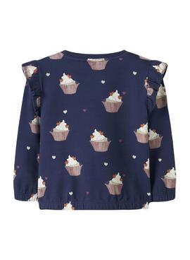 Sudadera Name It Naya marino para niña