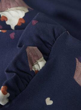 Sudadera Name It Naya marino para niña