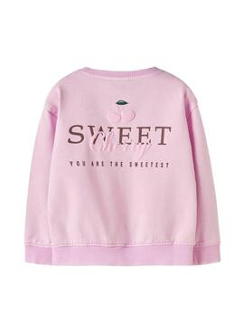 Sudadera Name It Nadena rosa para niña