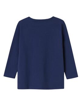 Camiseta Name It Nichola marino para niña