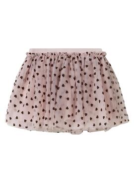 Falda Name It Nea de tul rosa para niña