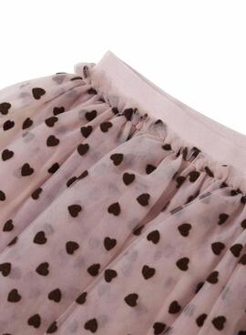 Falda Name It Nea de tul rosa para niña