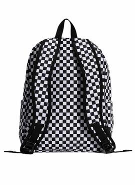 Mochila Vans Old Skool Checkerboard blanco y negro