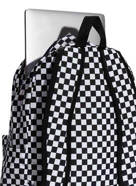 Mochila Vans Old Skool Checkerboard blanco y negro