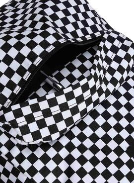 Mochila Vans Old Skool Checkerboard blanco y negro