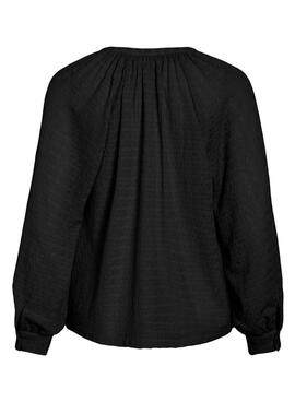 Blusa Vila Vibabera negro para mujer