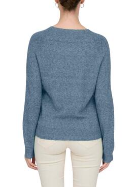 Jersey Only Rica azul para mujer