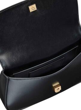 Bolso Calvin Klein Jeans cadena Ck negro para mujer