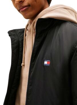 Cazadora Tommy Jeans Essential Padded negro para hombre
