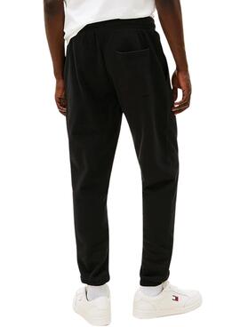 Pantalón Tommy Jeans Flag slim negro para hombre