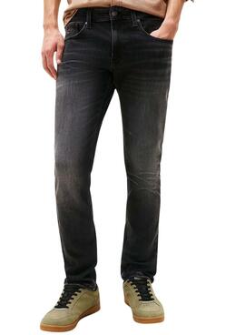 Pantalón vaquero Tommy Jeans Scanton slim DI1286 negro para hombre