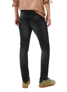 Pantalón vaquero Tommy Jeans Scanton slim DI1286 negro para hombre