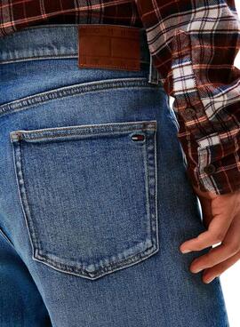 Pantalón vaquero Tommy Jeans Sonny regular BI0134 negro para hombre