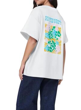 Camiseta Pieces Alfi The Best blanco para mujer
