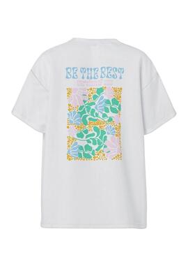 Camiseta Pieces Alfi The Best blanco para mujer