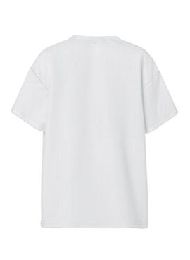 Camiseta Pieces Alfi Crunchy Ideas blanco para mujer