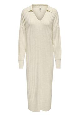 Vestido Only Tessa beige para mujer
