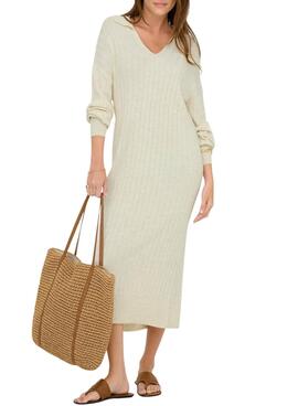 Vestido Only Tessa beige para mujer