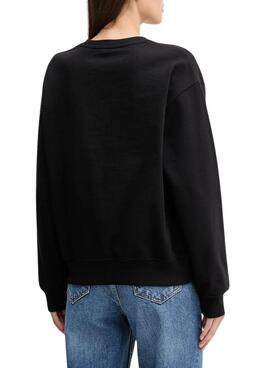 Sudadera Calvin Klein Jeans Archive Logo negro para mujer