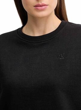 Sudadera Calvin Klein Jeans Archive Logo negro para mujer