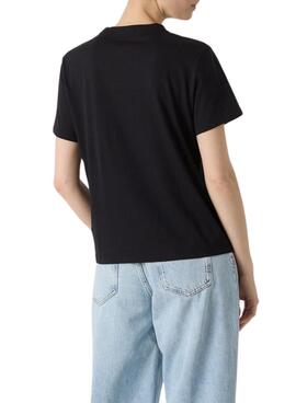 Camiseta Calvin Klein Jeans Classic Boxed negro para mujer