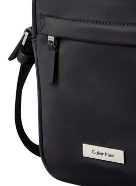 Bolso Calvin Klein Reporter de nailon negro para hombre
