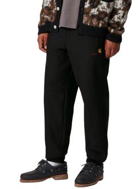 Pantalón de chándal Carhartt American Script negro para hombre