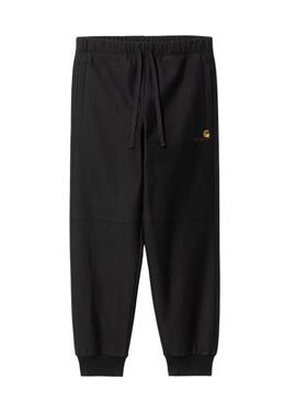 Pantalón de chándal Carhartt American Script negro para hombre