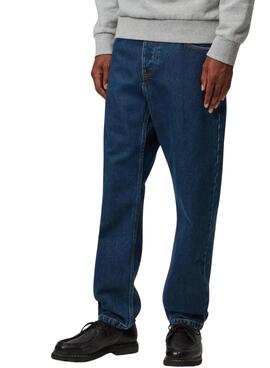 Pantalón vaquero Carhartt Newel azul oscuro para hombre