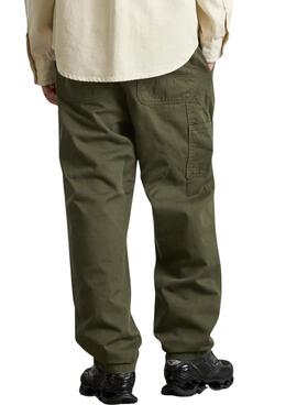 Pantalón Carhartt Flint verde garment dyed para hombre