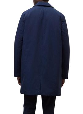 Abrigo Ecoalf Hampshire marino para hombre