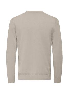 Jersey Only and Sons Holger beige para hombre