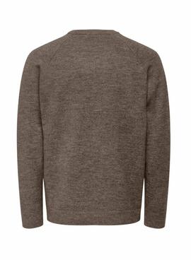 Jersey Only and Sons Thomas regular marrón para hombre