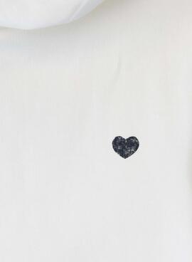 Sudadera Pepe Jeans Anne blanco para niña