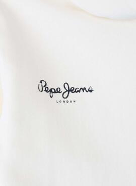 Sudadera Pepe Jeans Anne blanco para niña