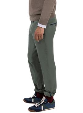 Pantalón chino El Ganso verde slim fit para hombre